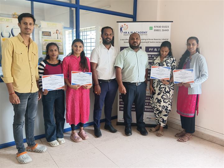 HR IR Academy students and trainer after training session